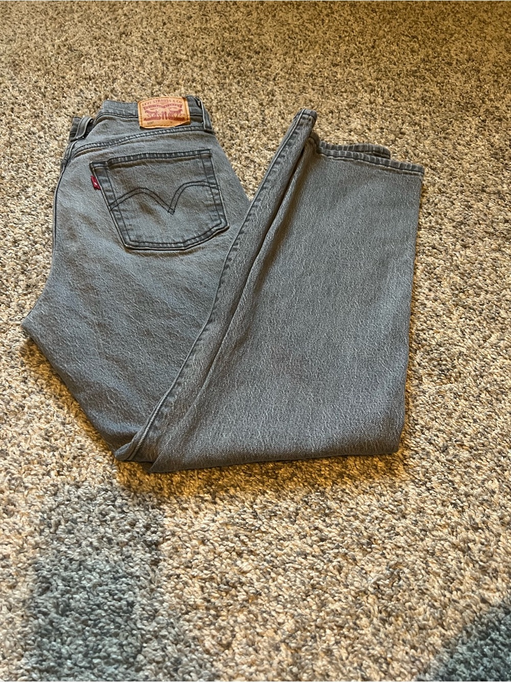 Women's Gray Levi’s 501 Jeans